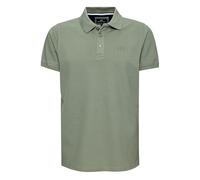 Poloshirt Herren Pique-Polo Einfarbig Regular Fit T-Shirt mit Polokragen 100% Cotton Stretch 303-1, Farbe:Khaki, Größe:XXL