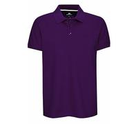 Poloshirt Herren Pique-Polo Einfarbig Regular Fit T-Shirt mit Polokragen 100% Cotton Stretch 303-1, Farbe:Lila, Größe:M