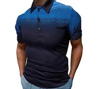 Poloshirt Herren Regular Fit, Tennis Kurzarm Golf Atmungsaktiv Polo-Shirt Golfhemd Sommer Giraffe Stickerei Muskel Basic Modisch Polohemd Lässig Muskelshirt Sport mit Knopfleiste Sportshirt