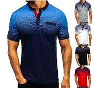 Poloshirt Herren, T Shirts Männer, Hemd Herren Kurzarm Freizeit T-Shirt Sommer Slim Fit Golf Sports Polohemd Polo T-Shirt Männer Freizeitshirts Poloshirts