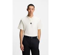 Poloshirt HUGO "Deabono_D", Herren, Gr. XXL, natural103, Interlock, Obermaterial: 100% Baumwolle, unifarben, regular fit normal, Rundhals, abgesteppte Kante, Shirts, Polokragen, reine Baumwolle, Regul