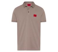 Poloshirt HUGO "Dereso", Damen, Gr. XXL, light, pastel braun237, Jersey, Obermaterial: 100% Baumwolle, unifarben, slim fit normal, Rundhals, Bündchen, Shirts, Slim Fit, Kurzarm, HUGO Weblabel (5173530