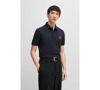 HUGO Slim-Fit Poloshirt aus Baumwoll-Piqué mit Logo-Label - Style Dereso222, 50466202 Dunkelblau L