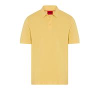 Poloshirt HUGO "Donos", Herren, Gr. M, medium gelb720, Piqué, Obermaterial: 100% Baumwolle, unifarben, regular fit normal, Rundhals, Bündchen, Shirts, Regular Fit, Baumwoll-Piqué (13809658-M) medium g
