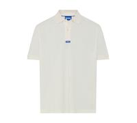 Poloshirt HUGO "Nolitos", Herren, Gr. XXL, open weiß121, Jersey, Obermaterial: 100% Baumwolle, unifarben, loose fit normal, Rundhals, Bündchen, Shirts, Polokragen, Loose Fit, reine Baumwolle (35900116