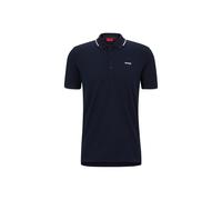 Poloshirt HUGO "Poloshirt Dinoso", Herren, Gr. M, blau, Obermaterial: 93% Baumwolle CO. 7% Elasthan EL., Shirts (73730250-M) blau