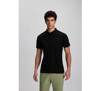 Poloshirt ICEPEAK "H POLOSHIRT BELLMONT", Herren, Gr. 3XL, schwarz, Obermaterial: 100% Polyester, Bündchen, Shirts, Kurzarm-Ausführung, mit Polokragen und Knopfleiste, unifarben (65782502-XXXL) schwar