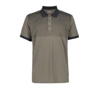Poloshirt ICEPEAK "Icepeak Polo shirt Bronson", Herren, Gr. L, granit, Stoff, 100% Polyester, normal, hoch geschlossener Ausschnitt, Shirts (96716806-L) granit