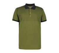 Poloshirt ICEPEAK "Icepeak Polo shirt Bronson", Herren, Gr. L, grün (dunkel olivgrün), Stoff, 100% Polyester, normal, hoch geschlossener Ausschnitt, Shirts (32325042-L) dunkel olivgrün