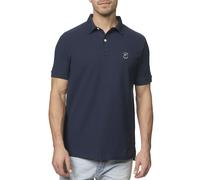 Poloshirt INDICODE "INWadim", Herren, Gr. L, blau (navy), Single Jersey, Obermaterial: 100% Baumwolle, unifarben, regular fit, Shirts (45398903-L) navy