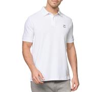 Poloshirt INDICODE "INWadim", Herren, Gr. XL, weiß (sanftes weiß), Single Jersey, Obermaterial: 100% Baumwolle, unifarben, regular fit, Shirts (53162030-XL) sanftes weiß