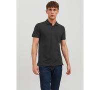 Poloshirt JACK & JONES "BASIC POLO", Herren, Gr. S, schwarz, Piqué, Obermaterial: 100% Baumwolle, schmal hüftbedeckend, Rundhals, Bündchen, Shirts, Topseller (60615101-S) schwarz
