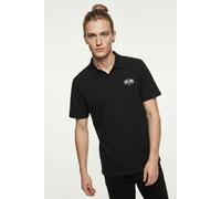 Poloshirt JACK & JONES "JJAERO POLO SS", Herren, Gr. M, schwarz, Jersey, Obermaterial: 100% Baumwolle, unifarben, regular fit normal, ohne Ausschnitt, Shirts, Baumwolle, regular fit (11722142-M) schwa