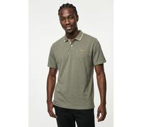 Poloshirt JACK & JONES "JJBLAZE POLO SS", Herren, Gr. XS, vetiver detail:melange, Jersey, Obermaterial: 60% Baumwolle, 40% Polyester, meliert, regular fit, Shirts (91020158-XS) vetiver detail:melange