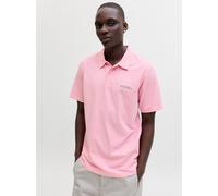 Poloshirt JACK & JONES "JJBRANDON POLO SS", Herren, Gr. XL, prism pink, Jersey, Obermaterial: 100% Baumwolle, bedruckt, regular fit, Shirts (41913568-XL) prism pink