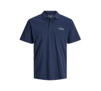 Poloshirt JACK & JONES "JJCOLLEGE LOGO POLO SS", Herren, Gr. XS, navy blazer, Jersey, Obermaterial: 100% Baumwolle, unifarben, regular fit, Shirts (59747935-XS) navy blazer