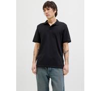 Poloshirt JACK & JONES "JJKANE POLO SS", Herren, Gr. S, schwarz, Jersey, Obermaterial: 60% Baumwolle, 40% Polyester, unifarben, regular fit normal, ohne Ausschnitt, Shirts Poloshirt, Baumwollmischung,