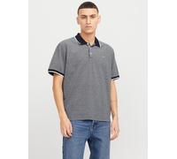 Poloshirt JACK & JONES "JPRBLUALVES SS POLO SN", Herren, Gr. L, blau (maritime blau), Jersey, Obermaterial: 50% Baumwolle, 50% Polyester, unifarben, regular fit normal, ohne Ausschnitt, angesetztes Bü
