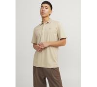 Poloshirt JACK & JONES "JPRCCRODNEY SS POLO SN", Herren, Gr. XL, beige (fields of rye), Jersey, Obermaterial: 60% Baumwolle, 40% Polyester, unifarben, Basic, regular fit hüftlang, Rundhals, Shirts (58