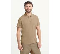 Poloshirt JACK WOLFSKIN "TRAVEL POLO M", Herren, Gr. L (52), hazelwood, Obermaterial: 100% POLYESTER, Shirts Poloshirt (12124024-L)