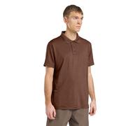 Poloshirt JACK WOLFSKIN "TRAVEL POLO M", Herren, Gr. L (52), schwarzrust, heather, Oberstoff: 95% POLYESTER, 5% ELASTHAN; Kontrastmaterial 1: 100% POLYAMID, Shirts (62958964-L) schwarzrust, heather