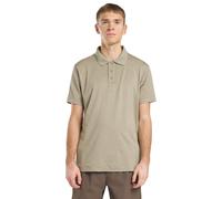 Poloshirt JACK WOLFSKIN "TRAVEL POLO M", Herren, Gr. XXL (58), beige (stone, heather), Oberstoff: 95% POLYESTER, 5% ELASTHAN; Kontrastmaterial 1: 100% POLYAMID, Shirts (33250968-XXL) stone, heather
