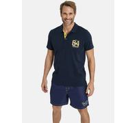 Poloshirt JAN VANDERSTORM "Doppelpack GLENN" Gr. XL, bunt (gelb dunkelblau) Herren Shirts (90947068-XL) gelb dunkelblau