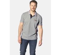 Poloshirt JAN VANDERSTORM "Doppelpack Poloshirt HARALDFRED", Herren, Gr. 4XL, grau (silbergrau schwarz), Obermaterial: 100% Baumwolle CO., Shirts (19467168-4XL) silbergrau schwarz