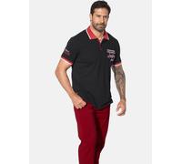 Poloshirt JAN VANDERSTORM "Poloshirt IWAR", Herren, Gr. XL, schwarz, Obermaterial: 100% Baumwolle CO., comfort fit normal, ohne Ausschnitt, Shirts (32206723-XL) schwarz