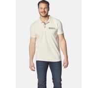 Poloshirt JAN VANDERSTORM "Poloshirt JAKOV", Herren, Gr. 5XL, weiß (wollweiß), Obermaterial: 100% Baumwolle CO., Shirts (50774467-5XL) wollweiß