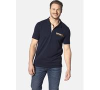 Poloshirt JAN VANDERSTORM "Poloshirt JAKOV", Herren, Gr. XXL, blau (dunkelblau), Obermaterial: 100% Baumwolle CO., Shirts (40176007-XXL) dunkelblau