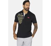 Poloshirt JAN VANDERSTORM "Poloshirt JANO", Herren, Gr. XXL, schwarz, Obermaterial: 100% Baumwolle CO., comfort fit normal, ohne Ausschnitt, Shirts (59570913-XXL) schwarz