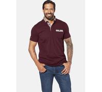 Poloshirt JAN VANDERSTORM "Poloshirt LARSGAARD", Herren, Gr. 3XL, rot (dunkelrot), Obermaterial: 100% Baumwolle CO., Shirts (95571539-XXXL) dunkelrot