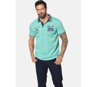 Jan Vanderstorm Comfort Fit Poloshirt Kurzarm türkis