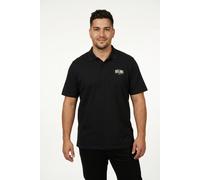Poloshirt "JJAERO POLO SS PLS", Herren, Gr. 6XL, schwarz, Jersey, Obermaterial: 100% Baumwolle, JACK & JONES PLUSSIZE, bedruckt, regular fit normal, ohne Ausschnitt, Shirts, Baumwolle, regular fit (53