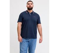Poloshirt "JJBLAZE POLO SS PLS", Herren, Gr. 4XL, navy blazer, Jersey, Obermaterial: 60% Baumwolle, 40% Polyester, JACK & JONES PLUSSIZE, unifarben, regular fit, Shirts (78634012-4XL) navy blazer