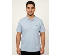 Poloshirt "JJBRANDON POLO SS PLS", Damen, Gr. 4XL, celestial blau, Jersey, Obermaterial: 100% Baumwolle, JACK & JONES PLUSSIZE, bedruckt, regular fit, Shirts (14567743-4XL) celestial blau