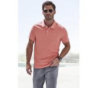 Poloshirt JOHN DEVIN, Herren, Gr. 3XL (64/66), rot (apricot), Piqué, Obermaterial: 100% Baumwolle, unifarben, Basic normal, Rundhals, abgesteppte Kante, Shirts, mit dezenter, hochwertiger Logostickere