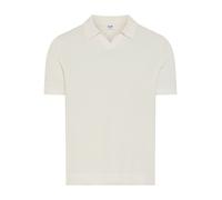 Poloshirt JOOP JEANS "Adrianor", Herren, Gr. L, natural, Strick, Obermaterial: 100% Baumwolle, unifarben, regular fit normal, V-Ausschnitt, Rippbündchen, Shirts, aus Strick, normale Passform (72068619