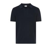 Poloshirt JOOP JEANS "Adrianor", Herren, Gr. XL, dunkelblau, Strick, Obermaterial: 100% Baumwolle, unifarben, regular fit normal, V-Ausschnitt, Rippbündchen, Shirts, aus Strick, normale Passform (7631