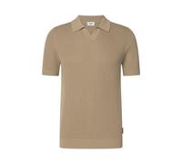 Poloshirt JOOP JEANS "Adrianor", Herren, Gr. XXL, medium beige, Strick, Obermaterial: 100% Baumwolle, unifarben, regular fit normal, V-Ausschnitt, Rippbündchen, Shirts, aus Strick, normale Passform (8