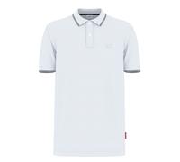 Poloshirt JOOP JEANS "Agnello", Damen, Gr. S, weiß, Jersey, Obermaterial: 95% Baumwolle, 5% Elasthan, clean, unifarben, regular fit normal, Rundhals, eingesetzt angesetztes Bündchen kontrastfarben, Sh