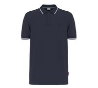 Poloshirt JOOP JEANS "Agnello", Herren, Gr. L, blau (dunkelblau), Jersey, Obermaterial: 95% Baumwolle, 5% Elasthan, clean, unifarben, regular fit normal, Rundhals, eingesetzt angesetztes Bündchen kont
