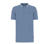 Poloshirt JOOP JEANS "Agneloa", Damen, Gr. XXL, lt, pastel blau, Jersey, Obermaterial: 95% Baumwolle, 5% Elasthan, normal normal, Rippbündchen, Shirts (88355530-XXL) lt, pastel blau