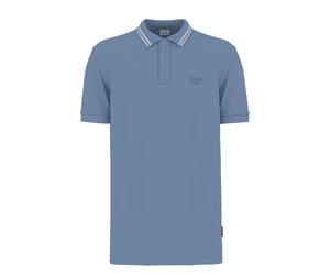 Poloshirt JOOP JEANS "Agneloa", Herren, Gr. XXL, lt, pastel blau, Jersey, Obermaterial: 95% Baumwolle, 5% Elasthan, normal normal, Rippbündchen, Shirts (88355530-XXL) lt, pastel blau