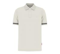 Poloshirt JOOP JEANS "Amare", Herren, Gr. XL, beige (natural), Jersey, Obermaterial: 98% Baumwolle, 2% Elasthan, clean, unifarben, klassisch normal, Rundhals, Rippbündchen, Shirts, mit Streifen am Ärm