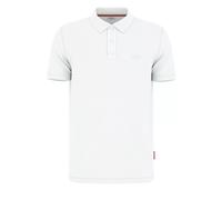 Poloshirt JOOP JEANS "Ambrosian", Damen, Gr. L, weiß, Piqué, Obermaterial: 95% Baumwolle, 5% Elasthan, unifarben, normal, Rippbündchen, Shirts (30303905-L) weiß