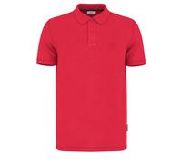 Poloshirt JOOP JEANS "Ambrosian", Herren, Gr. M, rot (dunkelrot), Jersey, Obermaterial: 95% Baumwolle, 5% Elasthan, clean, unifarben, klassisch, Rundhals, Rippbündchen, Shirts, mit Knopfleiste (262515