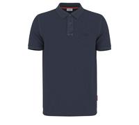 Poloshirt JOOP JEANS "Ambrosian", Herren, Gr. S, blau (dunkelblau), Jersey, Obermaterial: 95% Baumwolle, 5% Elasthan, clean, unifarben, klassisch, Rundhals, Rippbündchen, Shirts Poloshirt, mit Knopfle