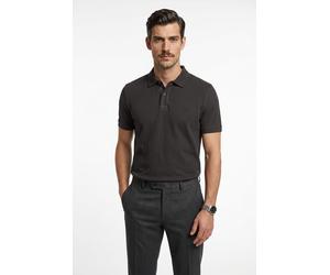 Poloshirt JOOP JEANS "Ambrosian", Herren, Gr. XXL, schwarz, Piqué, Obermaterial: 95% Baumwolle, 5% Elasthan, unifarben, normal, Rippbündchen, Shirts (13351366-XXL) schwarz
